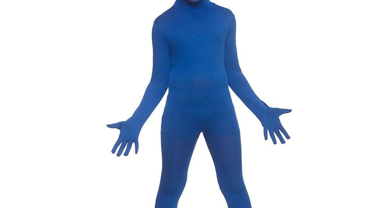 Wicked Costumes Second skin pak blauw kids