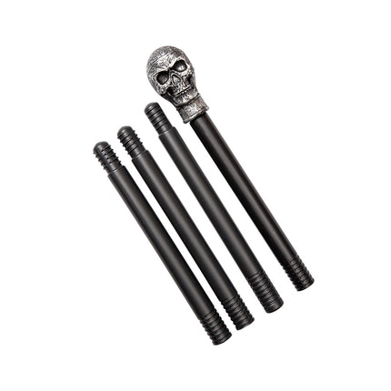 Wicked Costumes Stoere scepter grijs schedel 88cm