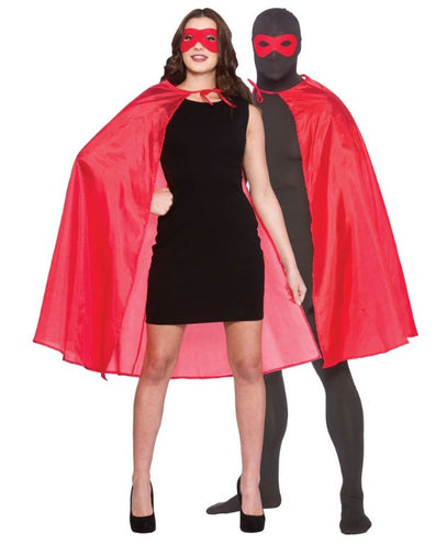 Wicked Costumes Super Hero Cape met masker in rood