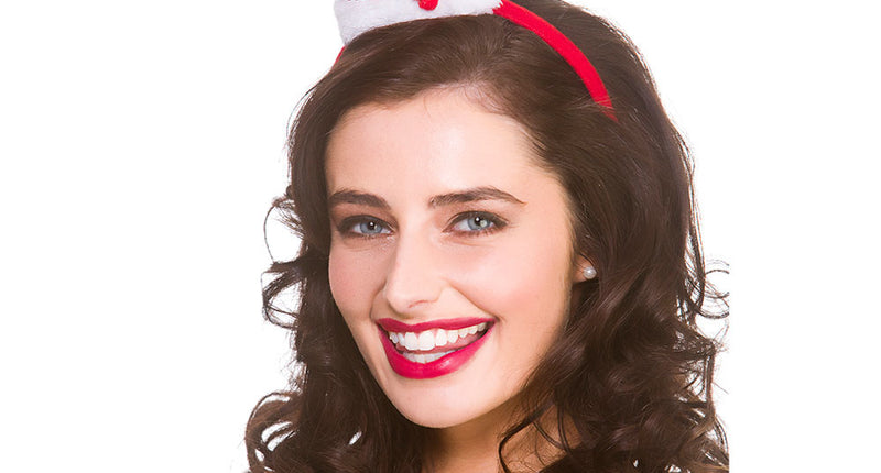 Wicked Costumes Tiara met mini  kerstmuts Santa