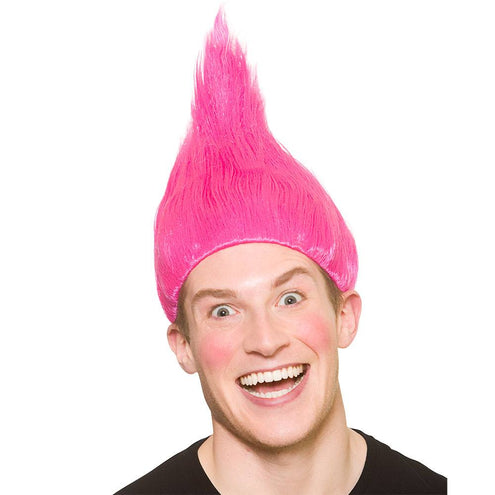 Wicked Costumes Trol pruik roze