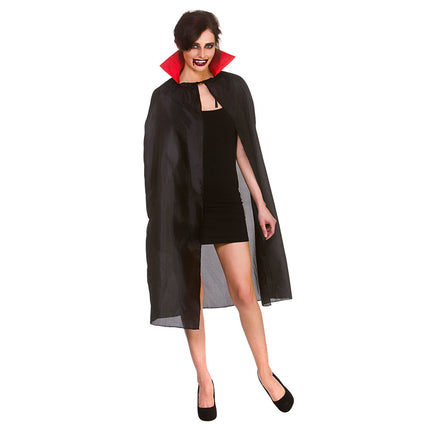 Wicked Costumes Vampieren cape Edwin zwart rood