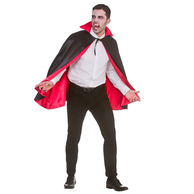 Wicked Costumes Vampieren cape unisex satijn 140cm