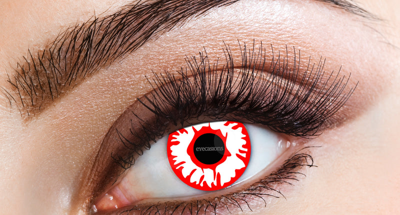 Wicked Costumes Witte demon een dag lenzen