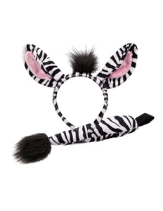 Wicked Costumes Zebra oren met staart