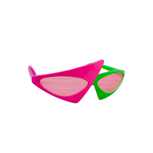 Wicked Costumes Zig Zag neon bril jaren 80
