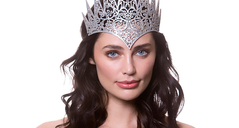 Wicked Costumes Zilveren fantasie kroon Malou