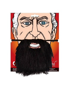Wicked Costumes Zwarte baard met snor