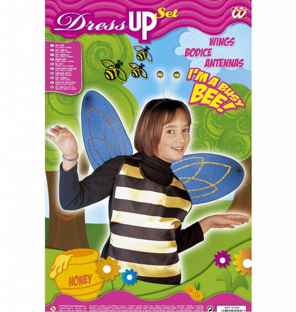 Widmann SRL Bijen vleugels en voelsprieten blauw kind