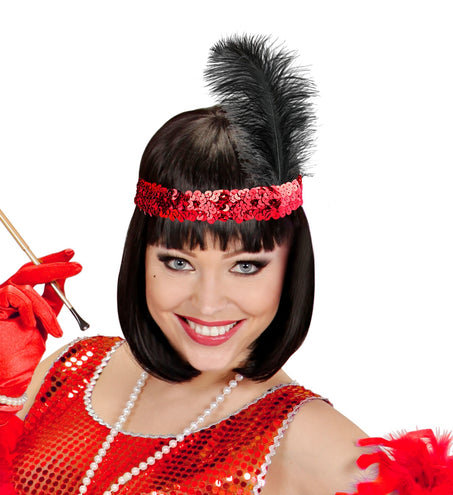 Widmann SRL Charleston hoofdband rood