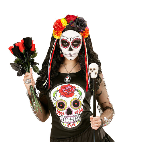 Widmann SRL Day of the dead hoofdband bloemen