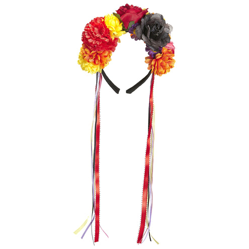 Widmann SRL Day of the dead hoofdband bloemen