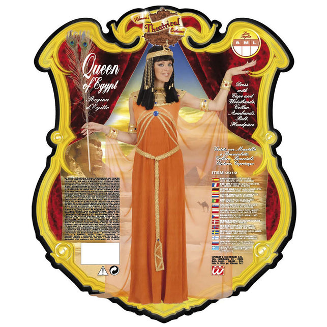 Widmann SRL Egyptische koningin jurk Cleopatra