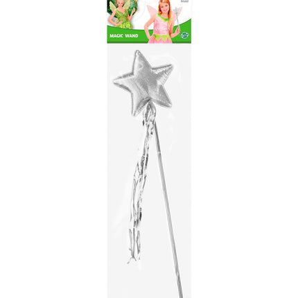 Widmann SRL Feeënstaf zilver glimmend