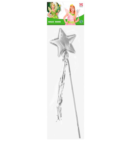 Widmann SRL Feeënstaf zilver glimmend