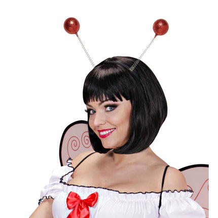 Widmann SRL Hoofdband met rode antennes