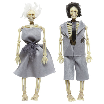 Widmann SRL Skelet bruidspaar gekleed decoratie