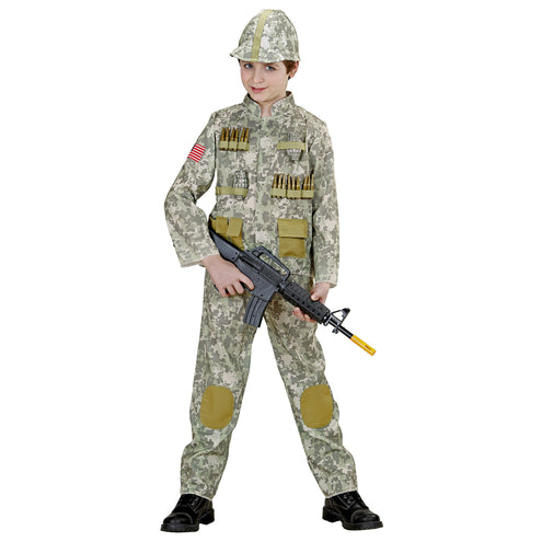 Widmann SRL Soldaten pak Stef kinderen 140cm