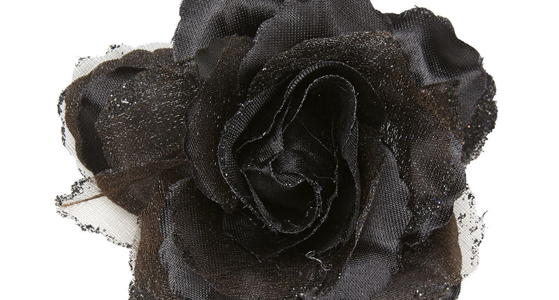 Widmann SRL Zwarte roos haarclip