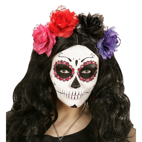 Widmann SRL Zwarte roos haarclip